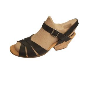 Kork Ease Womens Black Leather Sandal  c2-s1-61